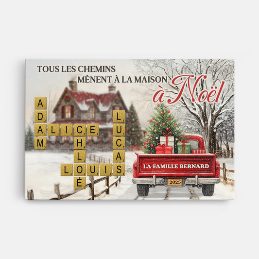 6786CFR1 toile personnalisee famille avec mot croise tous les chemins a noel 6786c3t5i_8d0e6a10 f645 4f58 9361 0c2b4c89f2d9