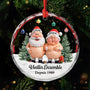 6790OFR1 effet dimpression 3d ornement de noel en verre personnalise pour couple drole vieillir ensemble 6790o3v5g
