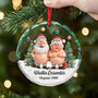 6790OFR2 effet dimpression 3d ornement de noel en verre personnalise pour couple drole vieillir ensemble 6790o3v5g
