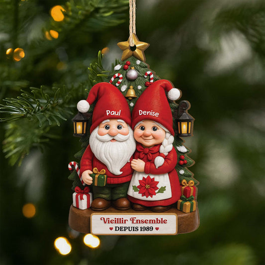 6795OFR1 effet dimpression 3d ornement en bois a 1 couche personnalise vieillir ensemble pour couple noel 6795o8ptg