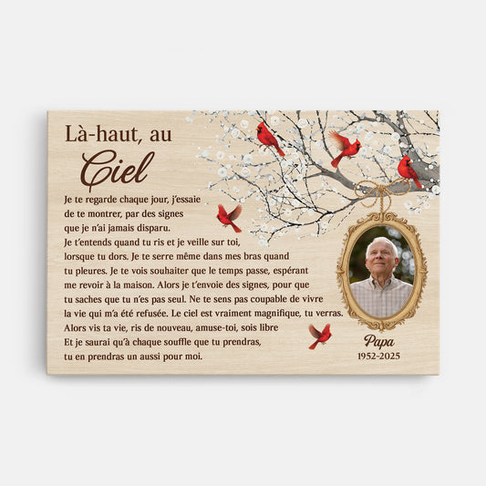 6801CFR1 toile pesonnalise avec photo commemorative le ciel est vraiment magnifique tu verras 6801c8tzb