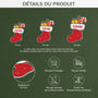 6921OFR3 effet dimpression 3d ornement noel acrylique personnalise pour femmehomme chaussette cadeau 6921okp5b