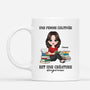 6929MFR1 mug personnalise une femme qui lit beaucoup des livres 6929mktza