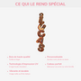 6954OFR3 effet dimpression 3d ornement de noel en bois a 1 couche personnalisee avec prenom lettres style donut 6954o8t5b