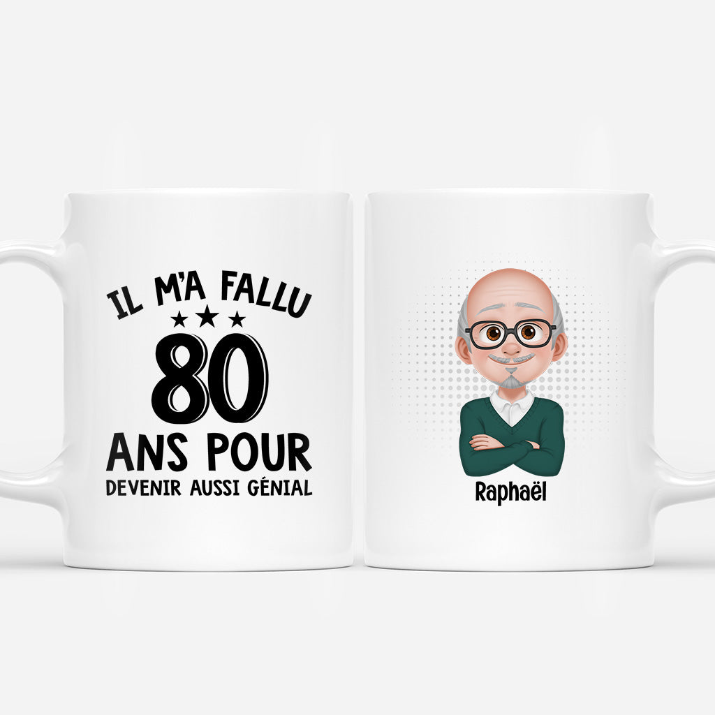 6960MFR1 mug personnalise avec photo pour femmehomme 80 ans pour devenir aussi genial 6960m3zmb_bcfde5f3 5805 4381 b385 d7be3d749b4f