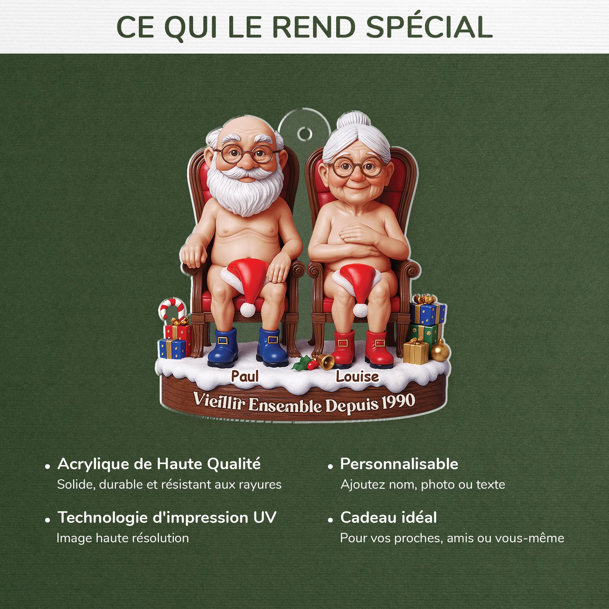 6962OUS1 3d printing effect custom acrylic growing old together ornament christmas gifts for old couples 6962O6LAG_8