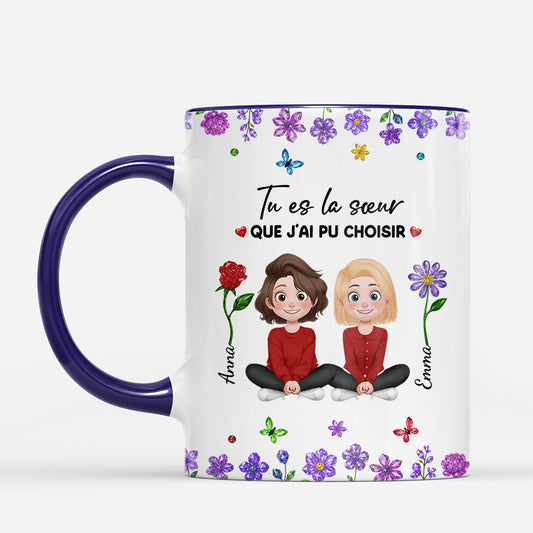 6980MFR2 effet dimpression 3d mug personnalise pour soeurfrere tu es la soeur que j_ai pu choisir 6980m6pwa