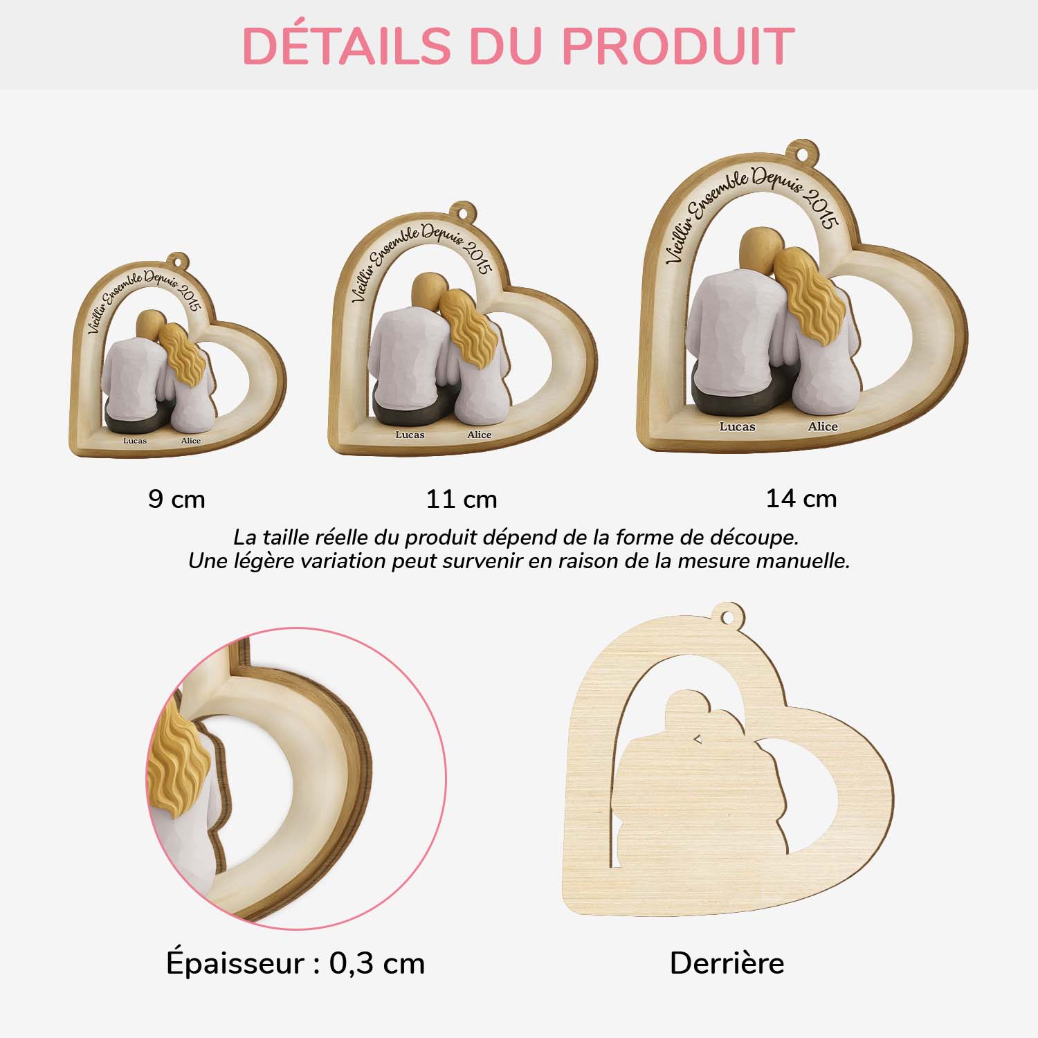 6996OFR1 ornement noel en bois a 1 couche personnalise couple toi  moi vieillir ensemble 6996otl5g_3