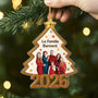 6999OFR2 ornement noel acrylique personnalise avec photo sapin de la famille 6999o8tni