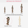 7023OFR2 ornement en bois a 1 couche personnalise pour femmehomme lettres style laine de noel 7023o6t5a