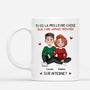 7025MFR1 mug personnalise couple la meilleure chose sur internet 7025mkq5g