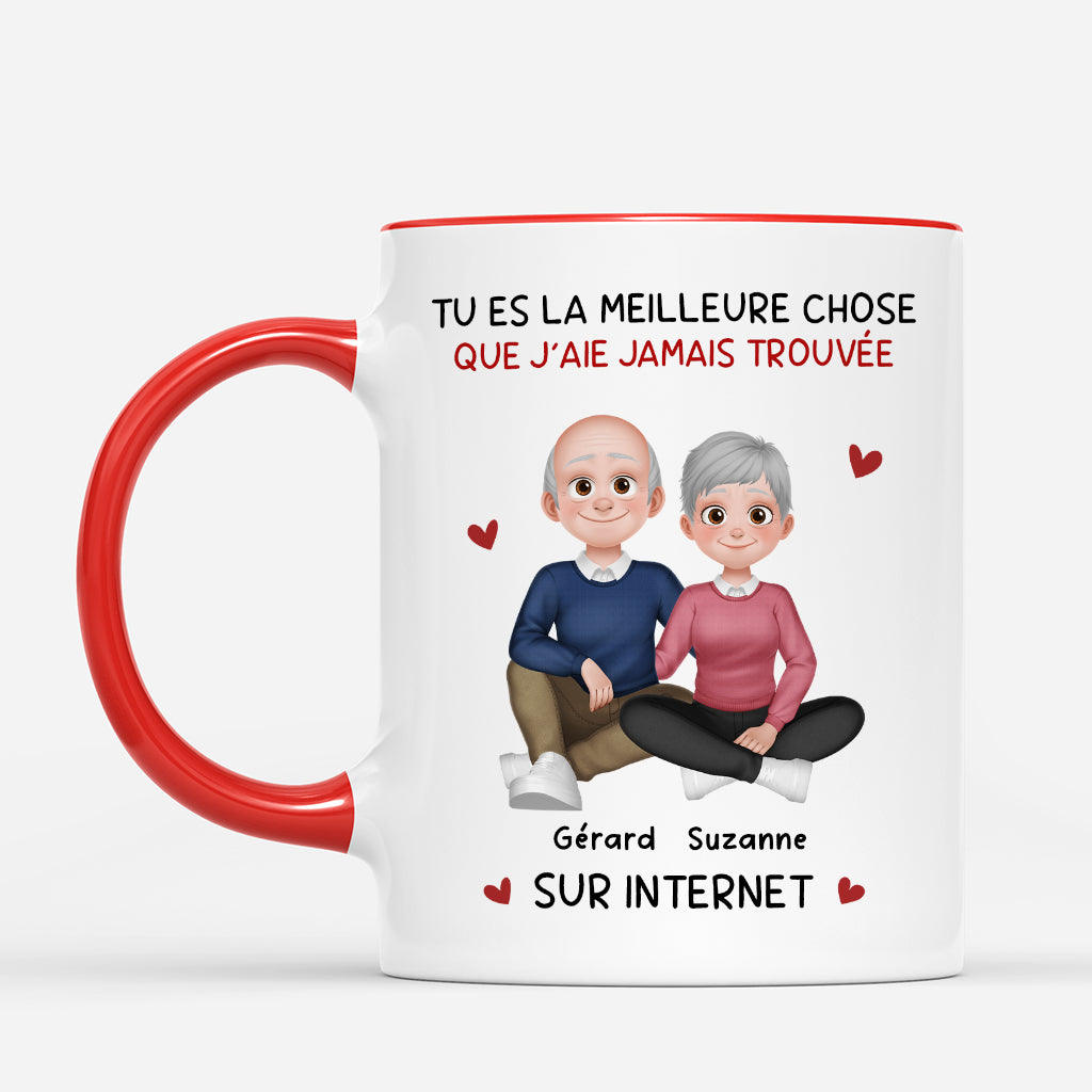 7025MFR2 mug personnalise couple la meilleure chose sur internet 7025mkq5g