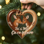 7048OFR2 effet dimpression 3d ornement noel acrylique personnalise couple toi  moi ca va le faire 7048o