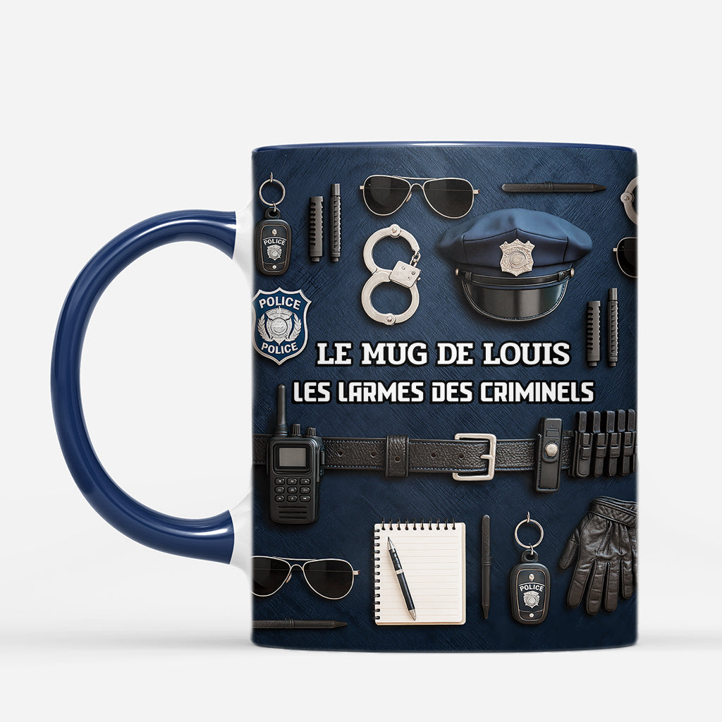 7060MFR1 mug personnalise officier de police pour femmehomme les larmes des criminels 7060mklnb_2