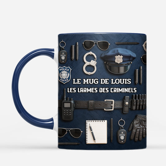 7060MFR1 mug personnalise officier de police pour femmehomme les larmes des criminels 7060mklnb_2