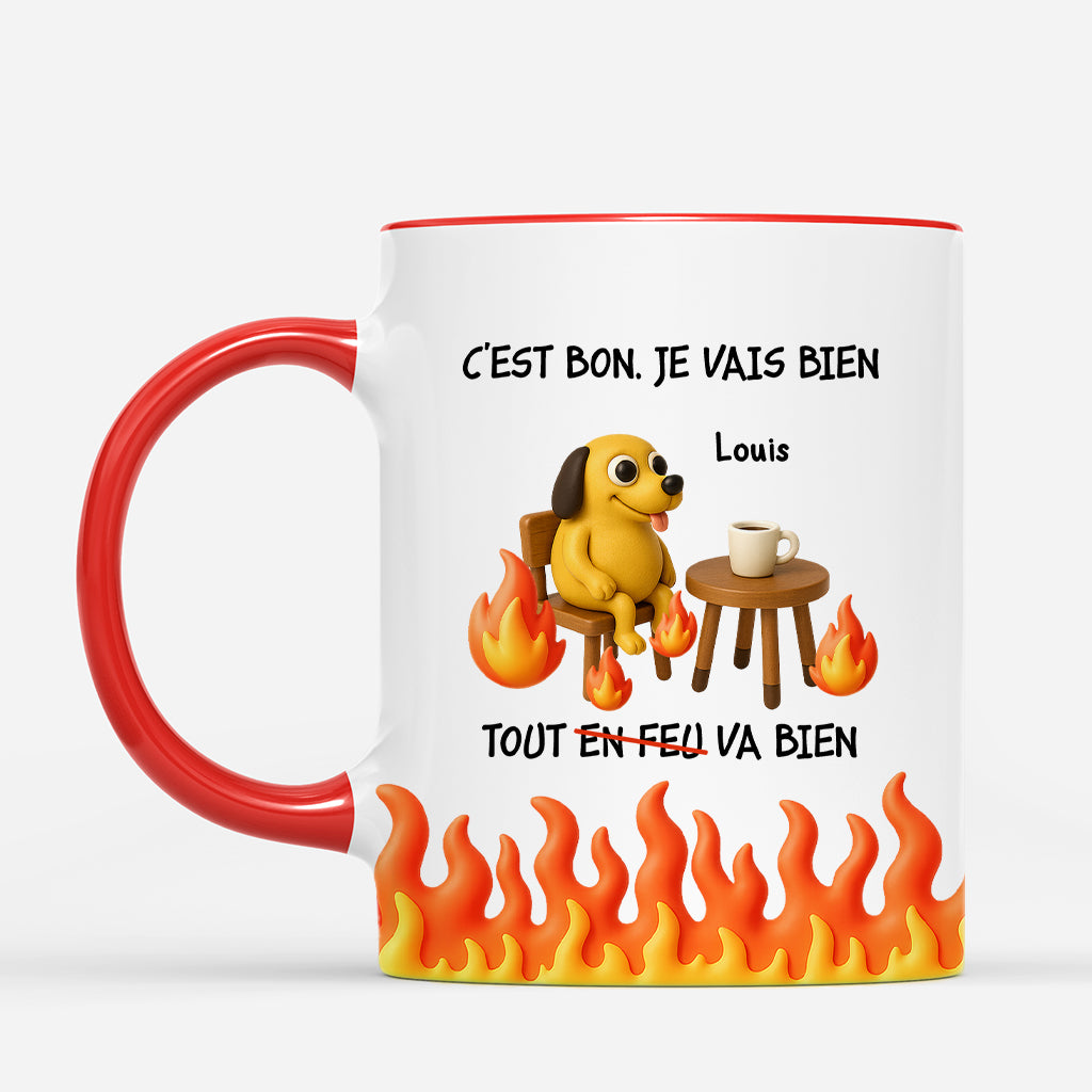 7063MFR1 effet dimpression 3d mug personnalise pour femmehomme c_est bon tout va bien 7063mklnb_2