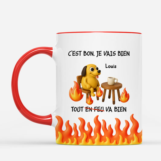 7063MFR1 effet dimpression 3d mug personnalise pour femmehomme c_est bon tout va bien 7063mklnb_2