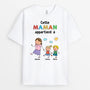 7078AFR1 ce papa cette maman appartient a t shirt personnalise maman papa 7078atpaa