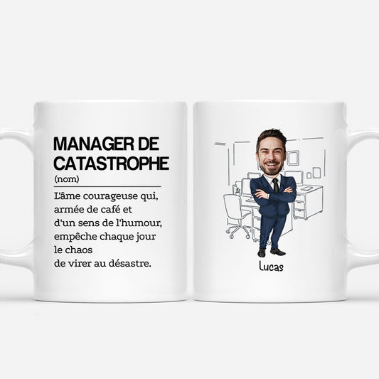 7101MFR1 mug personnalise collegue avec photo pour femmehomme manager de catastrophe au bureau 7101mklco_1