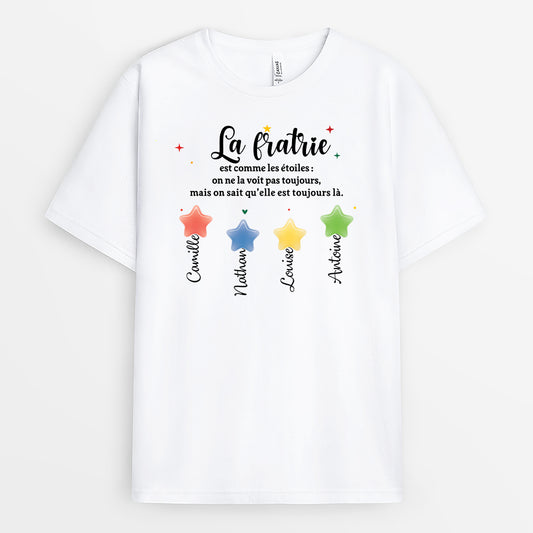 7108AFR1 t shirt personnalise pour amifreresoeur comme les etoiles 7108a8qme