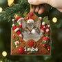 7109OFR2 ornement acrylique personnalise avec photo lettre du pere noel avec mon chat 7109otmnd