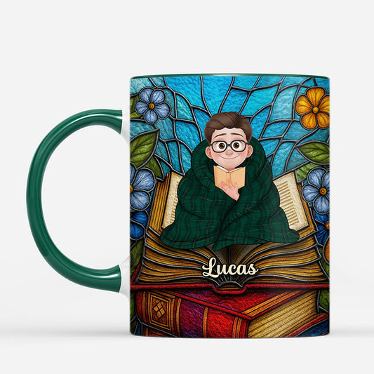 7113MFR2 mug personnalise femmehomme qui aime ses livres chut je lis 7113m
