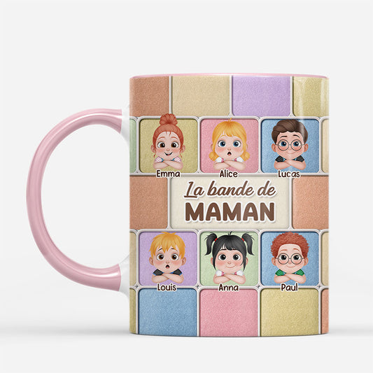 7124MFR2 effet dimpression 3d mug personnalise jolis enfants de maman papa 7124mkhtb