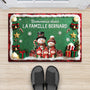 7126DFR2 paillasson personnalise famille bienvenue chez papa et mamie 7126d8pca