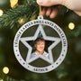 7127OFR2 ornement noel acrylique personnalise avec photo commemorative etoile la plus brillante 7127otzna