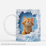7149MFR1 effet dimpression 3d mug de noel personnalise chat dans la neige 7149m8mzc