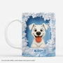 7149MFR1 effet dimpression 3d mug de noel personnalise chien dans la neige 7149m8mzc