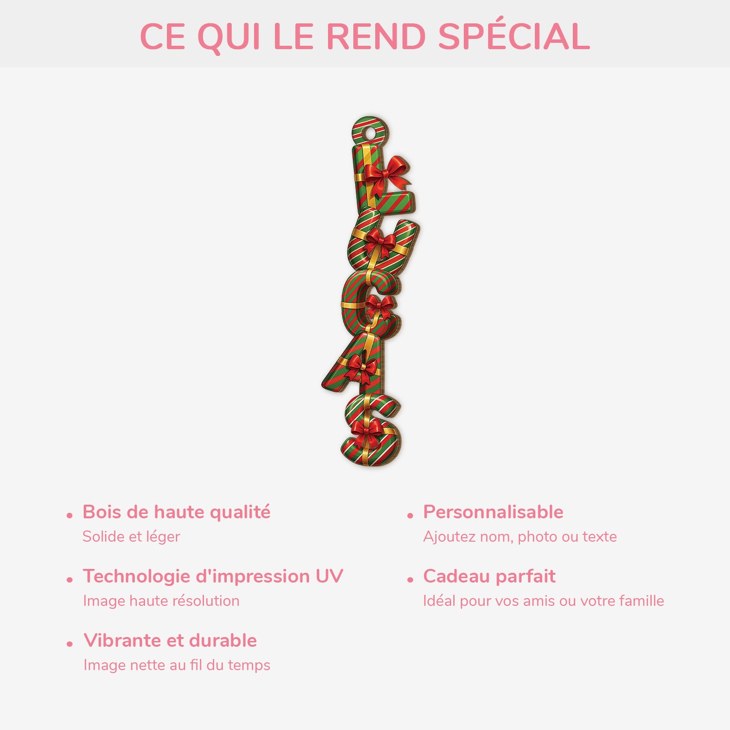 7154OFR4 effet dimpression 3d ornement en bois a 2 couches personnalise femmehomme lettres cadeau de noel de prenom 7154ottma