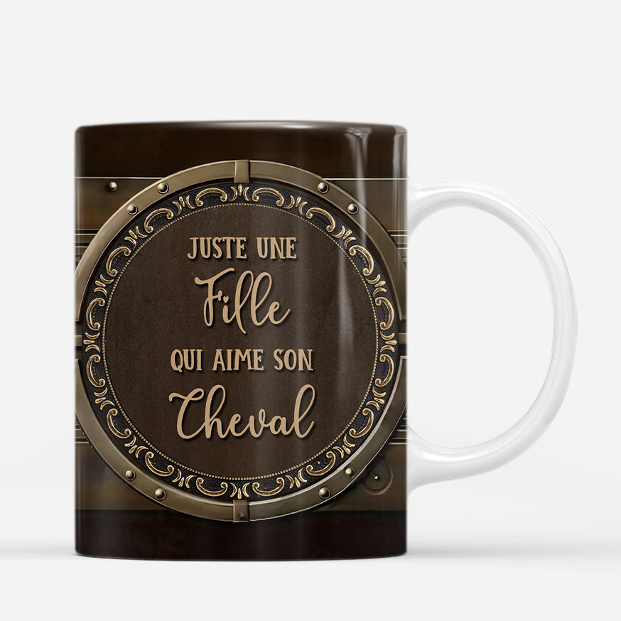 7191MFR3 effet dimpression 3d mug personnalise la vie est meilleure avec les chevaux 7191m6tau