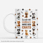 7197MFR1 effet dimpression 3d mug personnalise la vie est meilleure avec mes chats 7197m6ywd
