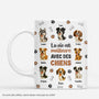 7197MFR1 effet dimpression 3d mug personnalise la vie est meilleure avec mes chiens 7197m6ywc