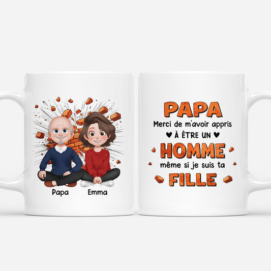 7200MFR1 mug personnalise papa maman meme si je suis votre fille 7200m6fma
