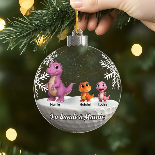 7214OFR2 ornement acrylique personnalise la bande a mamie papy dinosaure 7214o6l5b