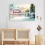 7215CFR3 toile mot croise personnalise rentrer a la maison pour noel 7215c6t5i