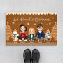 7221DFR1 paillasson personnalise famille famille reunie pour noel 7221d3pti