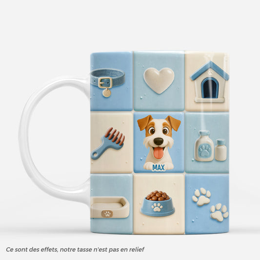 7242MFR1 effet dimpression 3d mug personnalise chien mignon 7242m