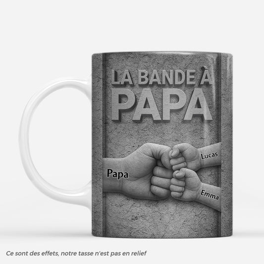 7244MFR1 effet dimpression 3d mug personnalise la bande a papa papy fort 7244m3qmb