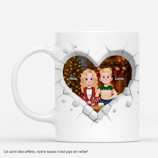 7252MFR1 effet dimpression 3d mug de noel personnalise avec photo couple notre amour nous ressemble 7252mkqng