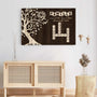 7256CFR3 toile mot croise personnalise arbre de famille 7256c8t5i