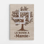 7258CFR1 toile personnalise avec mot croise la band a mamie papy 7258c8l5a