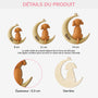 7260OFR3 effet dimpression 3d ornement noel en bois a 1 couche personnalise chien sous les etoiles 7260o