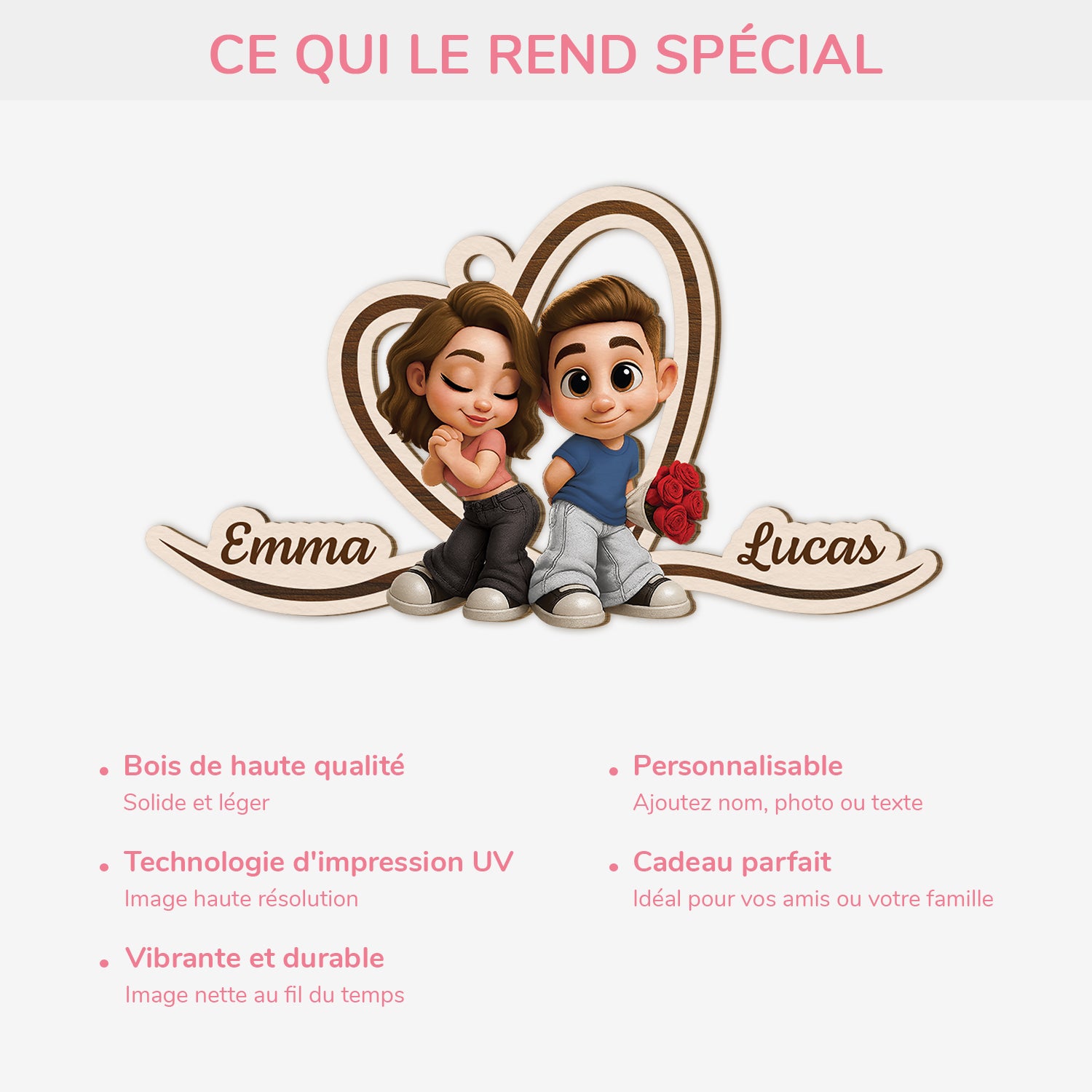 7286OFR1 ornement de noel en bois a 1 couche personnalise couple y2k 7286oklwg_2