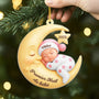 7330OFR2 effet dimpression 3d ornement acrylique personnalise premier noel de bebe avec la lune 7330o3q5k