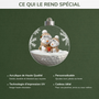 7331OFR4 effet dimpression 3d ornement acrylique personnalise papymamie boule joyeux noel 7331o8t5a
