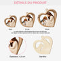 7337OFR3 ornement noel en bois a 1 couche personnalise amour entre une fille et son chien 7337o3h5c