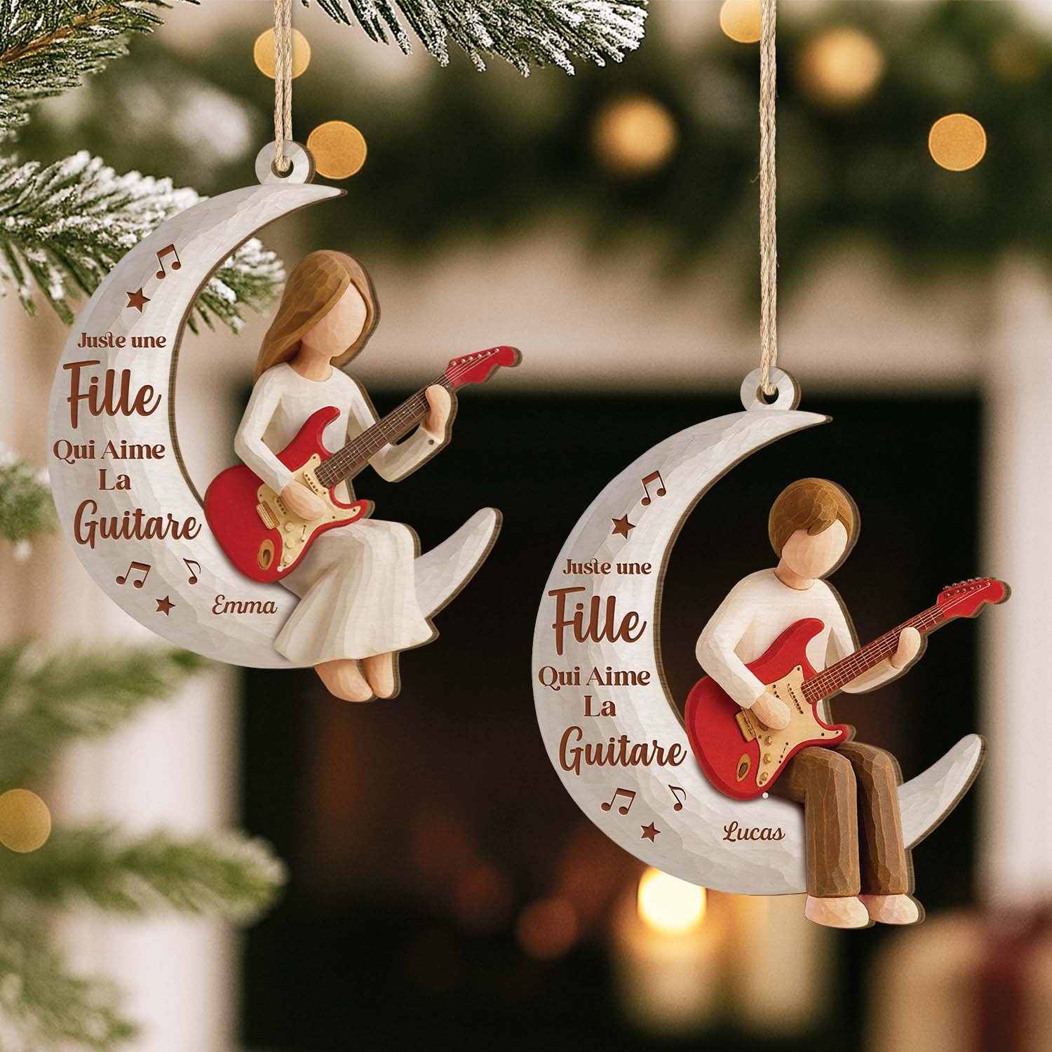 7351OFR2 ornement noel en bois a 1 couche personnalise femmehomme qui aime la guitare 7351otl5a